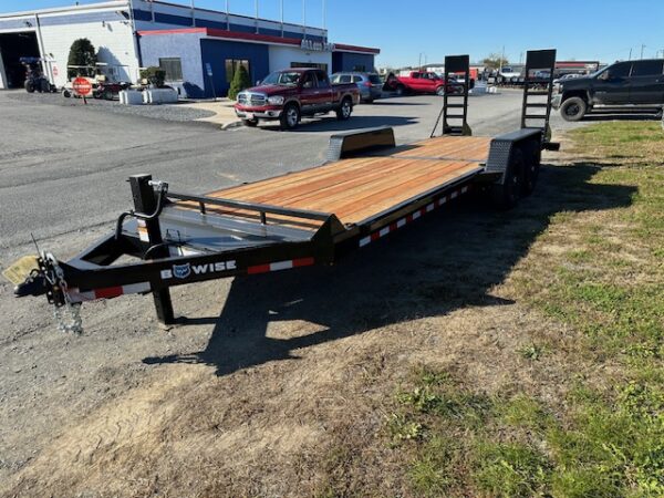 BWise 7 x 22 Heavy Duty Equipment Trailer – Ladder Ramps