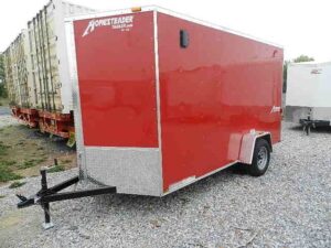 6X12-HOMESTEADER-RAMP-DOOR-PATRIOT-ADDED-HEIGHT-2-1.jpg Homesteader 6 x 12 V-Nose Enclosed Trailer – 6″ Added Height