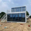Two Floor Container House Kit with Glass Walls – Modern Double-Storey Modular Home