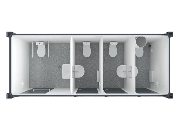 3-31.webp 20′ Toilet Container, Three Standard And One Barrier-free Toilet, Premium