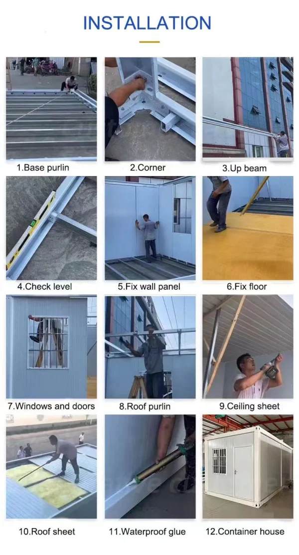 Small Prefab Container Home DIY Kit – Compact Modular House Package